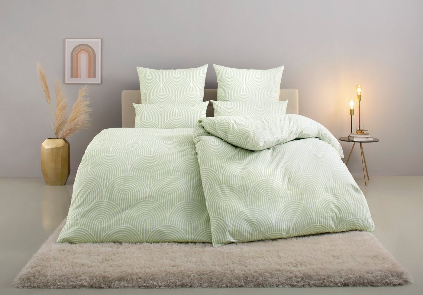 OTTO home Bettwäsche Matilda in Gr. 135x200 oder 155x220 cm, Flanell, 2 teilig, Bettwäsche aus Baumwolle, Bettwäsche mit skandinavischem Design – Bild 2 von 5