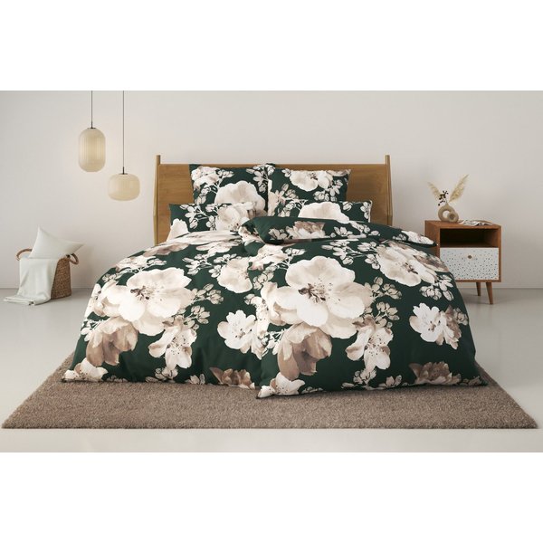 OTTO home Bettwäsche MELINA, Renforcé, 2 teilig, florale Bettwäsche mit Reißverschluss, ab Gr. 135x200 cm