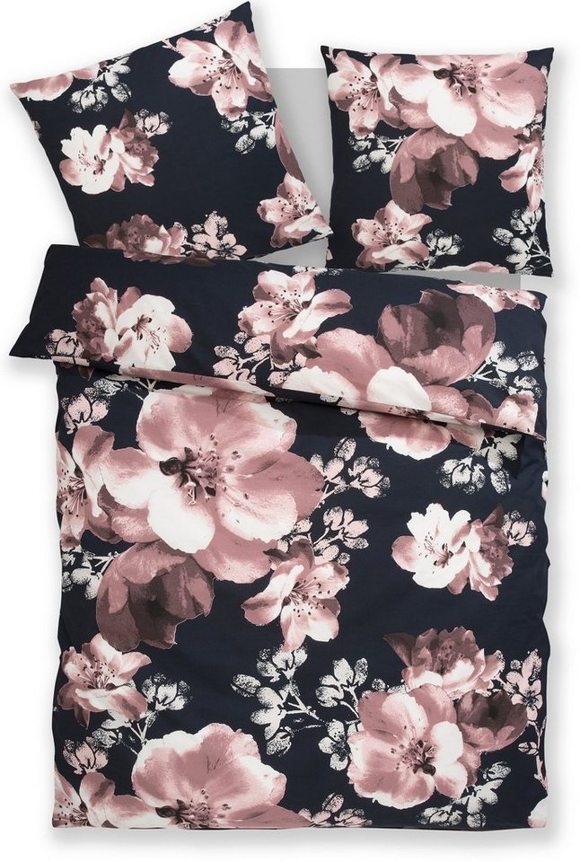 OTTO home Bettwäsche MELINA, Renforcé, 2 teilig, florale Bettwäsche mit Reißverschluss, ab Gr. 135x200 cm – Bild 2 von 5