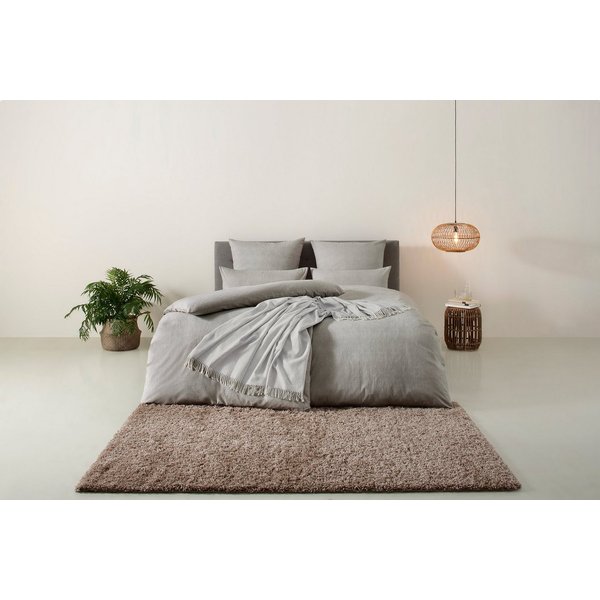 OTTO home Bettwäsche Melli, Biber (180g/m), 2 teilig, Bettwäsche aus Baumwolle, Leinen-Look in Melange-Optik