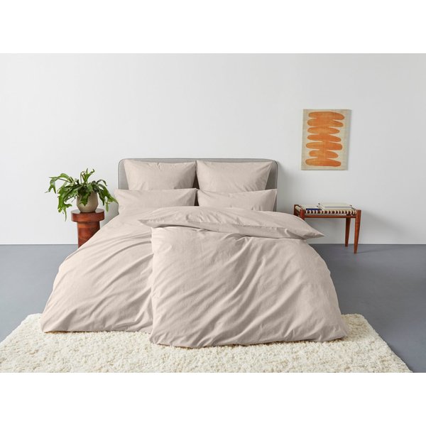 OTTO home Bettwäsche Melli, Linon, 2 teilig, Bettwäsche aus Baumwolle, Leinen-Look in Melange-Optik