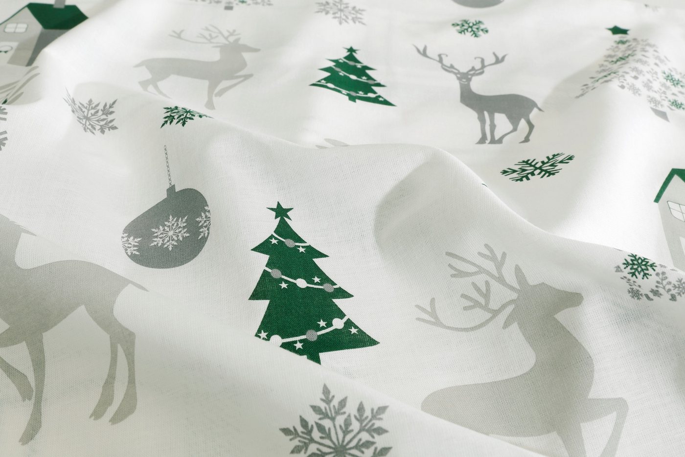 OTTO home Bettwäsche Mikkel, Linon, 2 teilig, Bettwäsche ab Gr. 135x200 cm,100% Baumwolle, Weihnachten – Bild 5 von 5