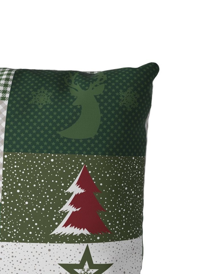 OTTO home Bettwäsche Nicholas, Biber, 2 teilig, Weihnachtsbettwäsche, Winter, in 3 Qualitäten verfügbar – Bild 5 von 5