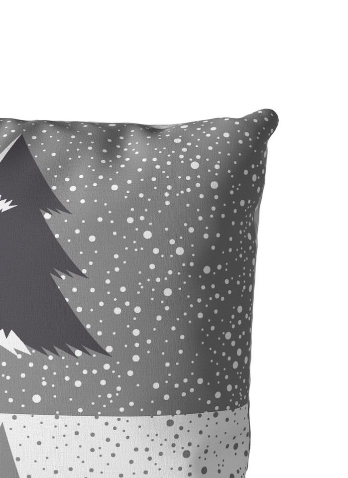 OTTO home Bettwäsche Nicholas, Biber, 2 teilig, Weihnachtsbettwäsche, Winter, in 3 Qualitäten verfügbar – Bild 5 von 5