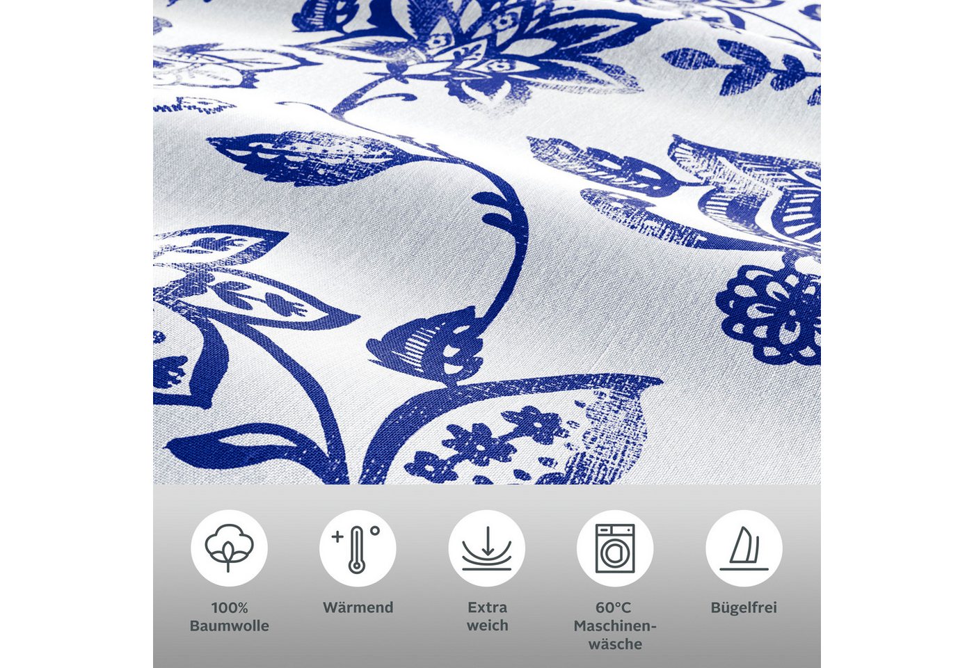 OTTO home Bettwäsche Nordby, Flanell, 2 teilig, Bettwäsche aus Baumwolle, skandinavisches Design, ab Größe 135x200 cm – Bild 3 von 5