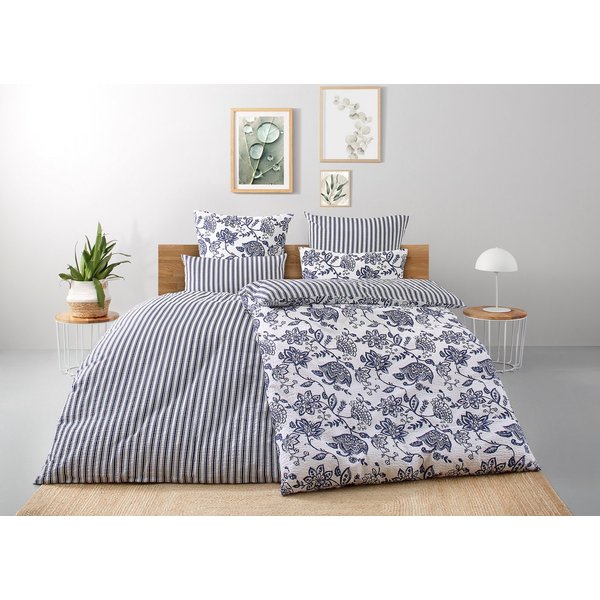 OTTO home Bettwäsche Nordby, Seersucker, 2 teilig, Bettwäsche aus Baumwolle, skandinavisches Design, ab Größe 135x200 cm