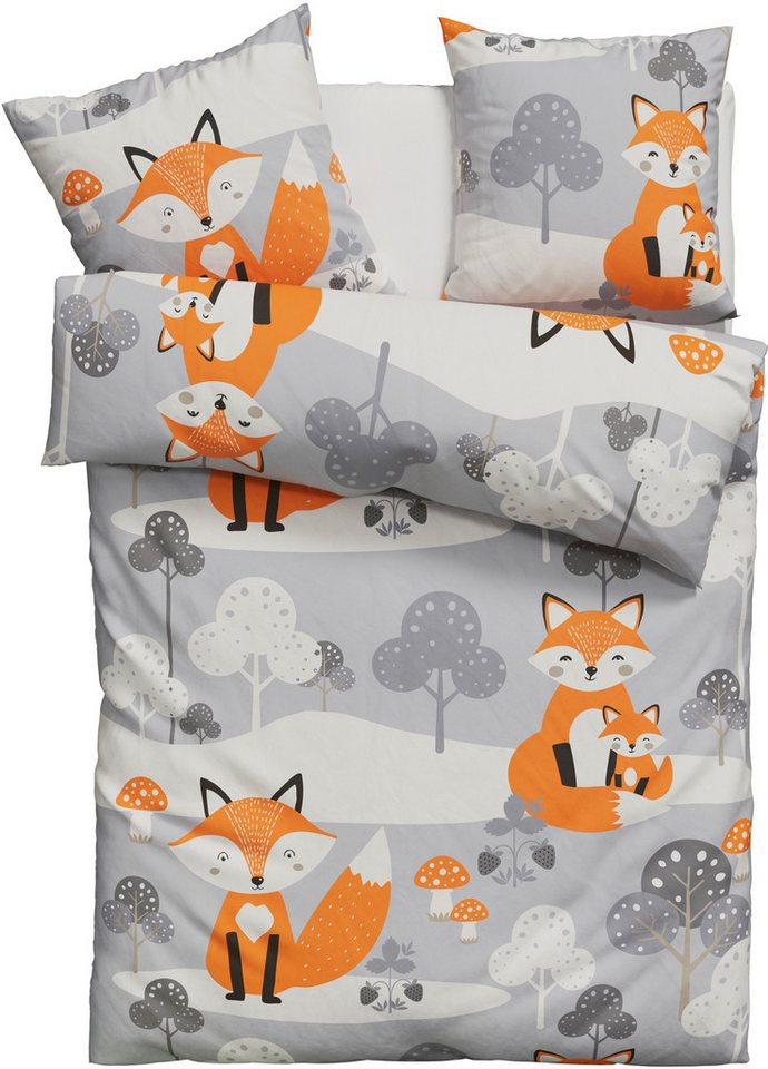 OTTO home Bettwäsche Physalis, Linon, 2 teilig, in Gr. 135x200 oder 155x220 cm, 100% Baumwolle, mehrere Designs – Bild 2 von 5