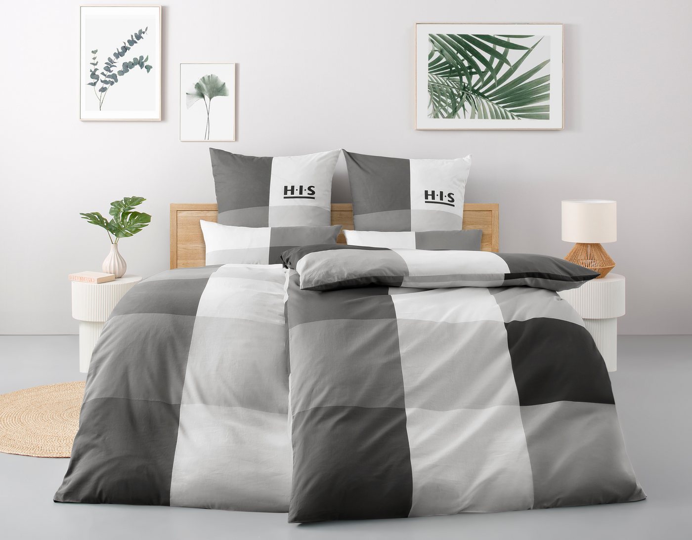 OTTO home Bettwäsche Tirrell, Linon, 3 teilig, Bettwäsche ab Gr. 135x200 cm, 100% Baumwolle, Marke H.I.S by OTTO home – Bild 2 von 5