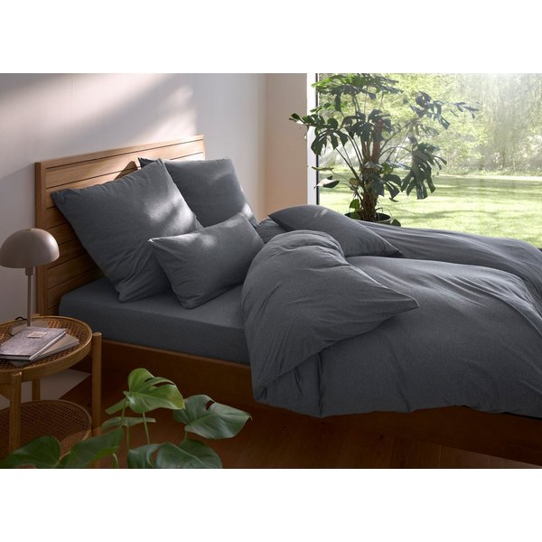 OTTO home Bettwäsche Valje, Jersey, 2 teilig, NEUHEIT: ab Größe 135x200 cm, Jersey Qualität in Melange-Optik