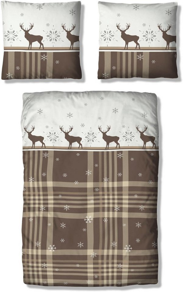 OTTO home Bettwäsche Wenda, Biber, 2 teilig, in Qualitäten PolyCotton (kühlend) + Biber (wärmend, 100% Baumwolle) – Bild 2 von 5