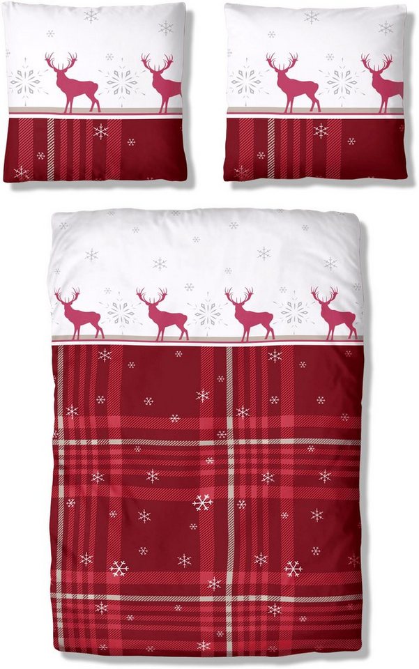 OTTO home Bettwäsche Wenda, Polycotton recycelt, 2 teilig, in Qualitäten PolyCotton (kühlend) + Biber (wärmend, 100% Baumwolle) – Bild 2 von 5