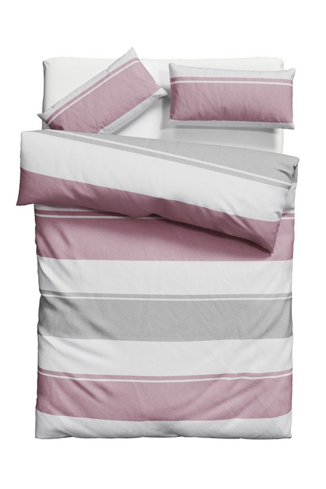 OTTO home Bettwäsche Yonne, Renforcé, 2 teilig, in frischen Farben, gestreifte Bettwäsche, ab Gr. 135x200 cm – Bild 2 von 5