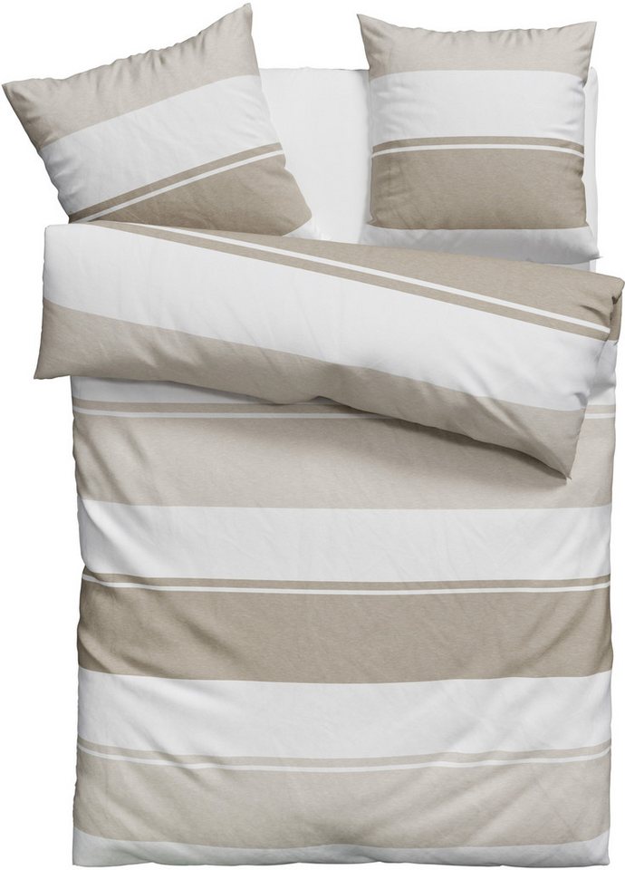 OTTO home Bettwäsche Yonne, Renforcé, 2 teilig, in frischen Farben, gestreifte Bettwäsche, ab Gr. 135x200 cm – Bild 2 von 5