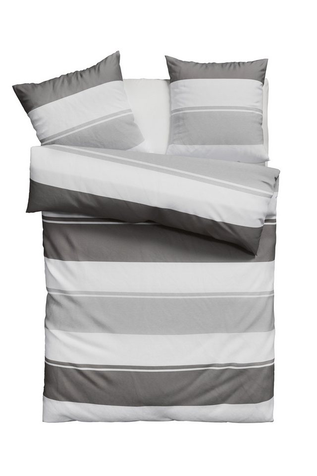 OTTO home Bettwäsche Yonne, Renforcé, 3 teilig, in frischen Farben, gestreifte Bettwäsche, ab Gr. 135x200 cm – Bild 2 von 5