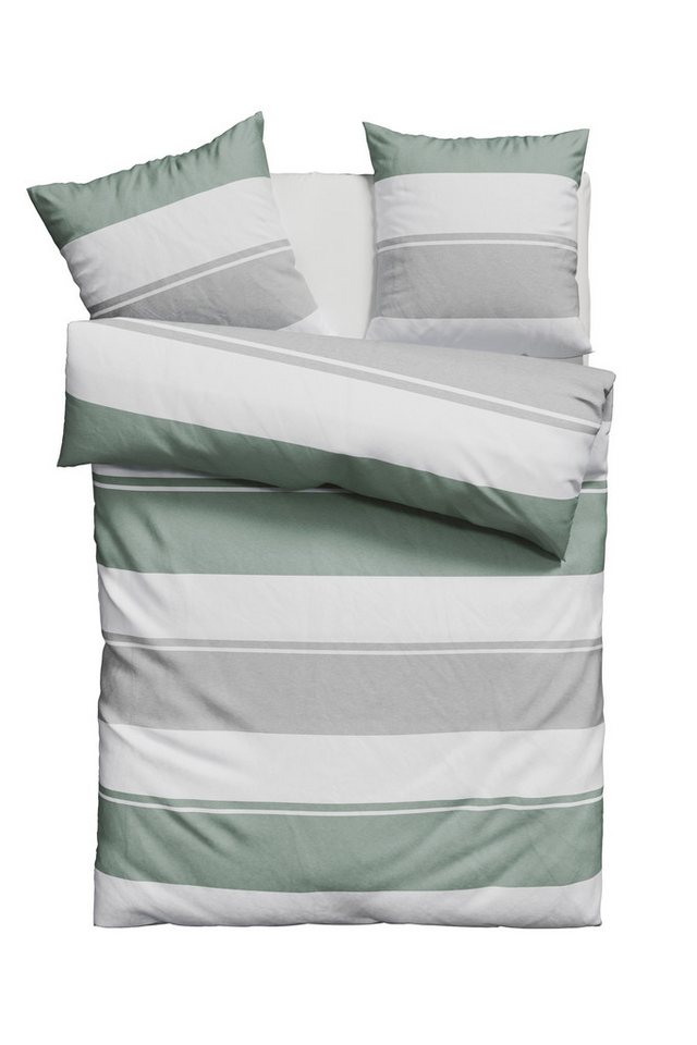 OTTO home Bettwäsche Yonne, Renforcé, 2 teilig, in frischen Farben, gestreifte Bettwäsche, ab Gr. 135x200 cm – Bild 2 von 5