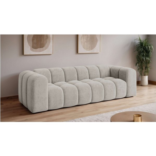 OTTO home Big-Sofa KALLIE Design-Sofa mit Steppung, Bubble-Optik, Breite 248 cm, moderne Steppung, hoher Sitzkomfort und modernes Design