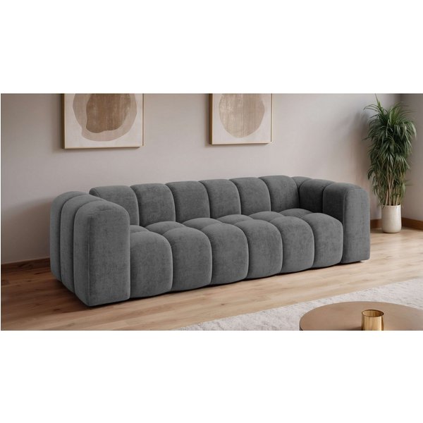 OTTO home Big-Sofa KALLIE Design-Sofa mit Steppung, Bubble-Optik, Breite 248 cm, moderne Steppung, hoher Sitzkomfort und modernes Design