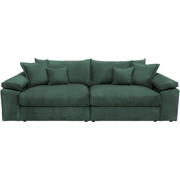OTTO home Big-Sofa Soft&Cosy XL, B: 246 cm - OTTO. Verlässliche Qualität., Mega-Sofa, Cord oder Chenille-Struktur, mit Federkern & 4 Zierkissen