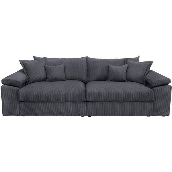 OTTO home Big-Sofa Soft&Cosy XL, B: 246 cm - OTTO. Verlässliche Qualität., Mega-Sofa, Cord oder Chenille-Struktur, mit Federkern & 4 Zierkissen