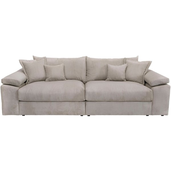OTTO home Big-Sofa Soft&Cosy XL, B: 246 cm - OTTO. Verlässliche Qualität., Mega-Sofa, Cord oder Chenille-Struktur, mit Federkern & 4 Zierkissen