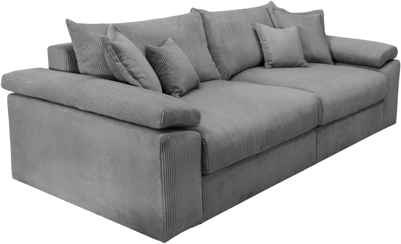 OTTO home Big-Sofa Soft&Cosy XL, B: 246 cm - OTTO. Verlässliche Qualität., Mega-Sofa, Cord oder Chenille-Struktur, mit Federkern & 4 Zierkissen – Bild 3 von 5