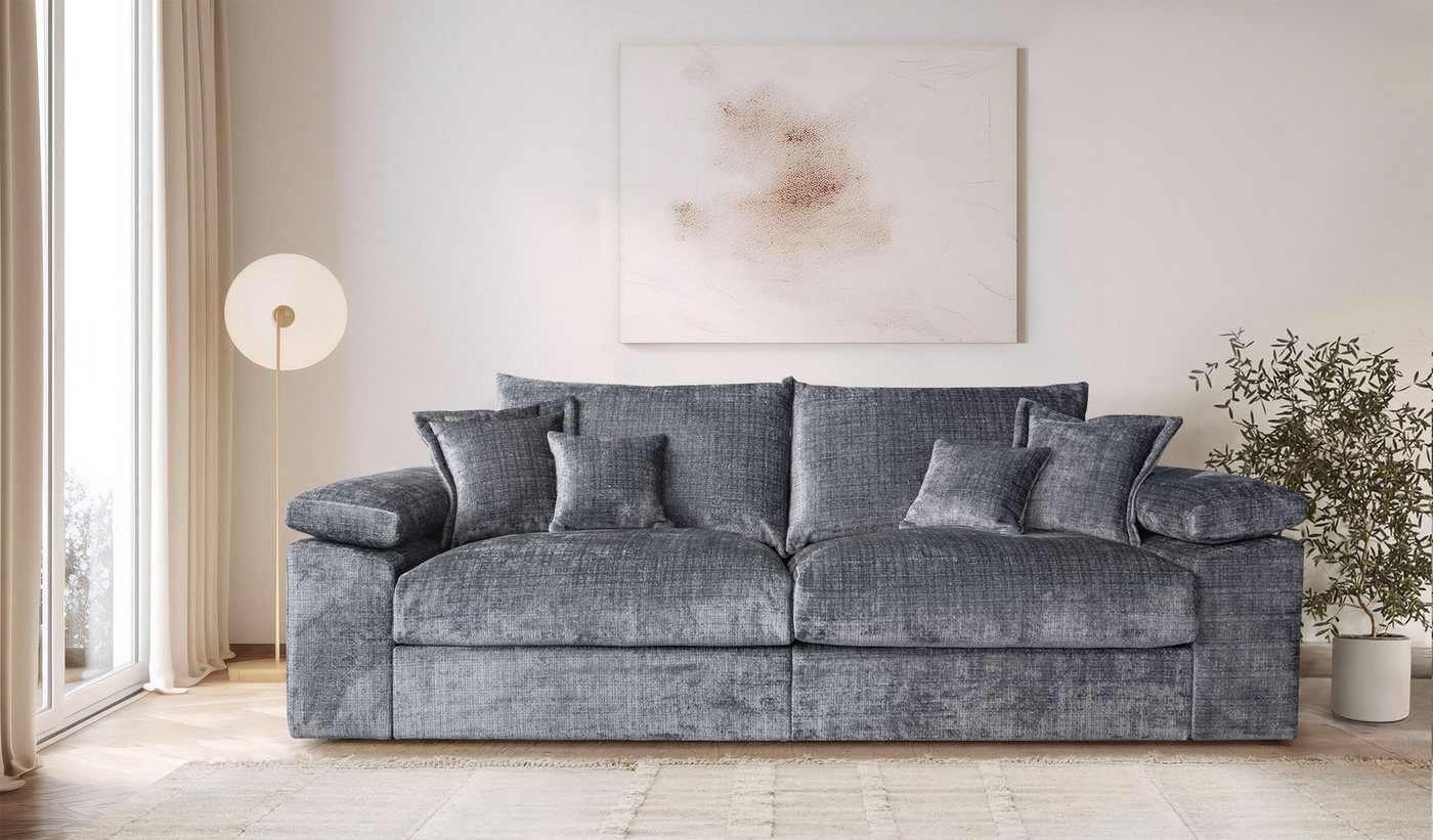 OTTO home Big-Sofa Soft&Cosy XL, B: 246 cm - OTTO. Verlässliche Qualität., Mega-Sofa, Cord oder Chenille-Struktur, mit Federkern & 4 Zierkissen – Bild 2 von 5