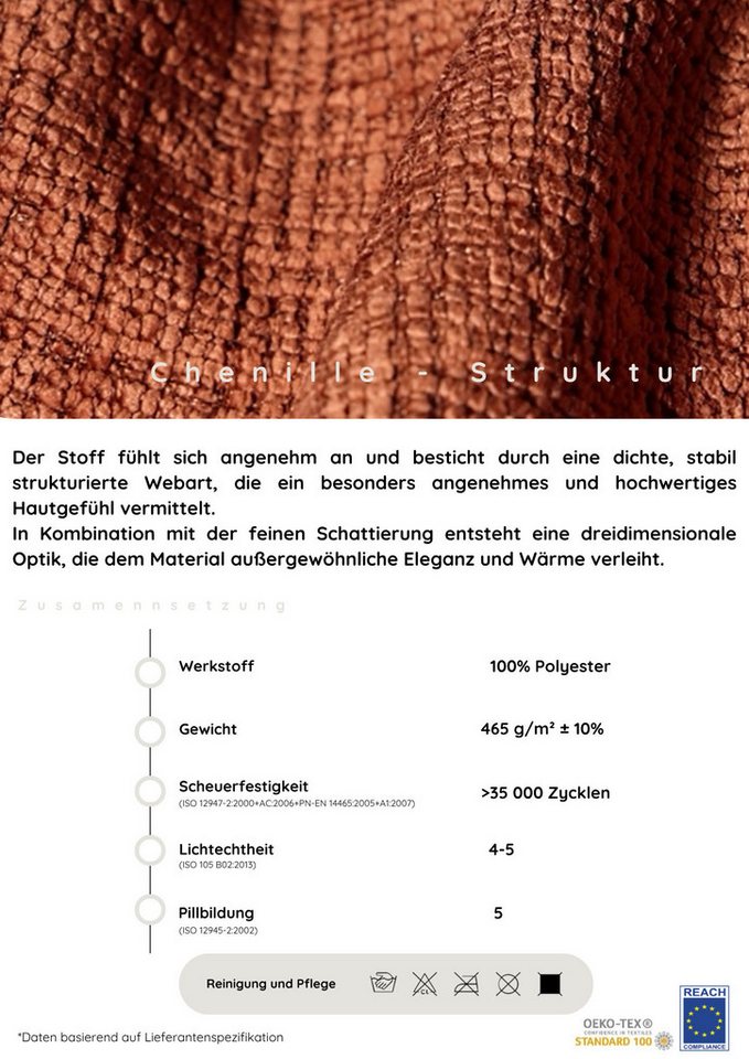 OTTO home Big-Sofa Soft&Cosy XL, B: 246 cm - OTTO. Verlässliche Qualität., Mega-Sofa, Cord oder Chenille-Struktur, mit Federkern & 4 Zierkissen – Bild 4 von 5