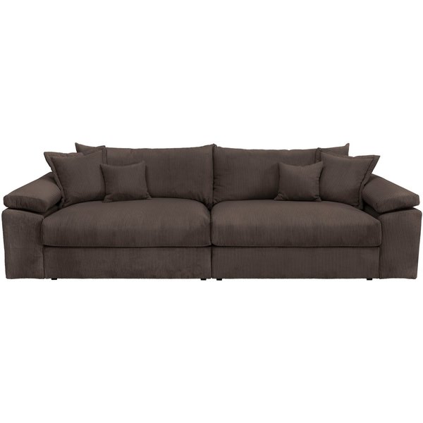 OTTO home Big-Sofa Soft&Cosy XXL, B: 303 cm - OTTO. Verlässliche Qualität., Mega-Sofa, Cord oder Chenille-Struktur, mit Federkern & 4 Zierkissen