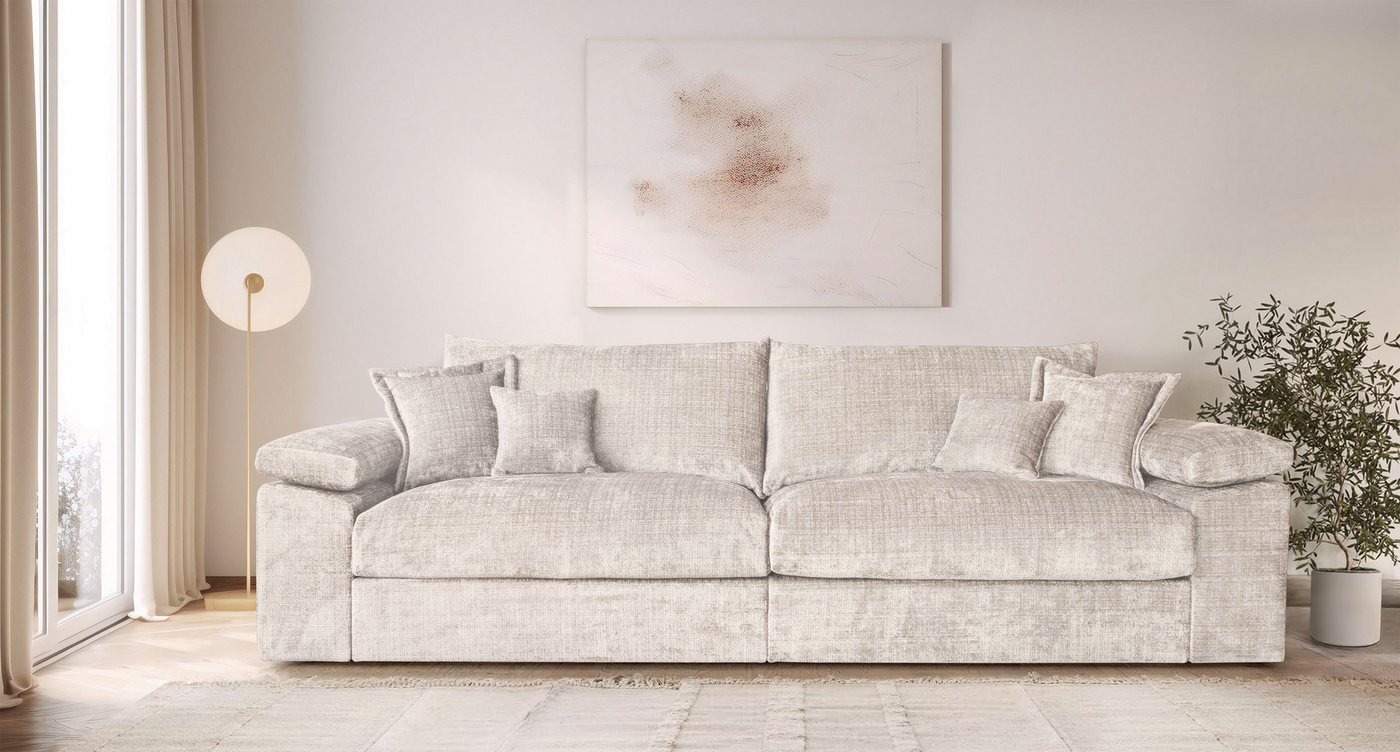 OTTO home Big-Sofa Soft&Cosy XXL, B: 303 cm - OTTO. Verlässliche Qualität., Mega-Sofa, Cord oder Chenille-Struktur, mit Federkern & 4 Zierkissen – Bild 2 von 5