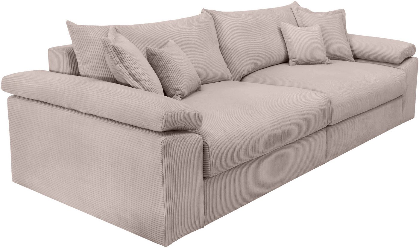 OTTO home Big-Sofa Soft&Cosy XXL, B: 303 cm - OTTO. Verlässliche Qualität., Mega-Sofa, Cord oder Chenille-Struktur, mit Federkern & 4 Zierkissen – Bild 3 von 5