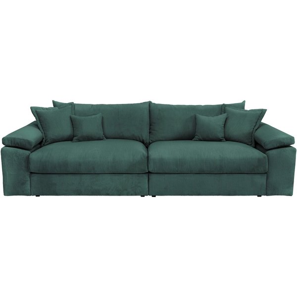 OTTO home Big-Sofa Soft&Cosy XXL, B: 303 cm - OTTO. Verlässliche Qualität., Mega-Sofa, Cord oder Chenille-Struktur, mit Federkern & 4 Zierkissen