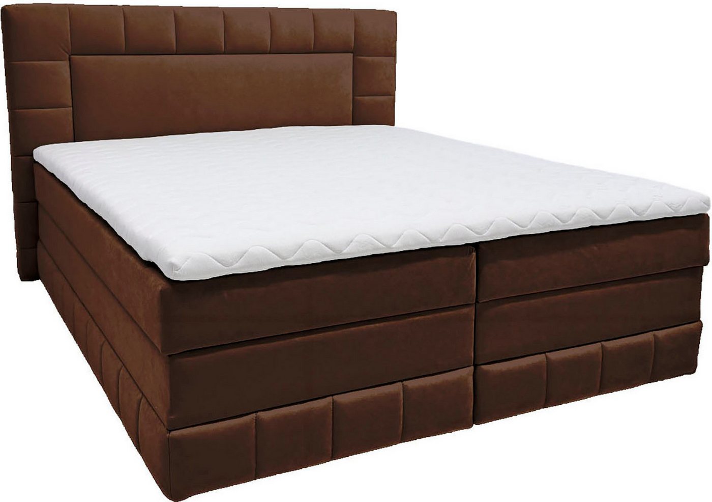 OTTO home Boxbett PHILIPPA, Polsterbett mit Bettkasten, mit Taschenfederkernmatratze H3 (Komfortliegehöhe: 64cm), mit Kaltschaum-Topper, Microfaser-Bezug, wahlw – Bild 5 von 5