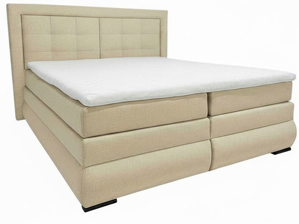OTTO home Boxspringbett MIVVA mit Bettkasten, mit Taschenfederkernmatratze H3, H3/H4 mix, H4 (mit hochwertigem Luxus-Microfaser-Stoff, wahlweise mit LED-Leuchte – Bild 5 von 5