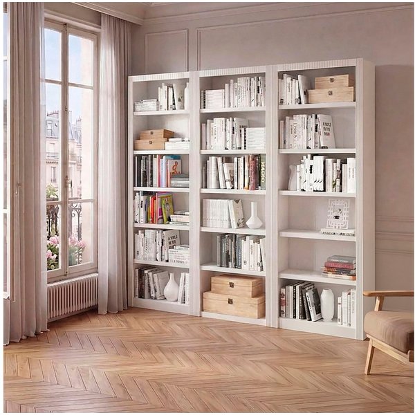 OTTO home Bücherwand Bergen, aus schönem massivem Kiefernholz, 3 tlg.