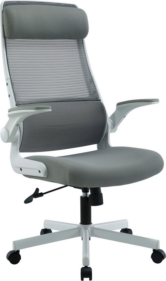 OTTO home Bürostuhl Menton, ergonomischer Schreibtischstuhl, inkl. Kopfkissen, Lendenwirbelstütze, modernes Design – Bild 2 von 5
