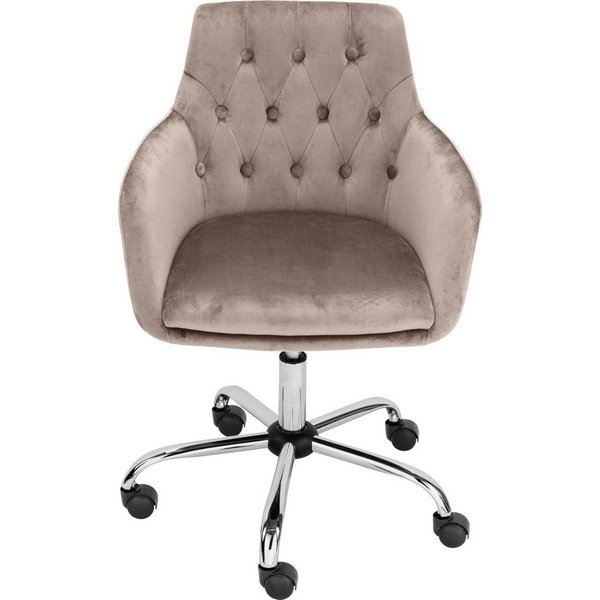 OTTO home Bürostuhl Perry1, eleganter Samtstuhl, gepolstert