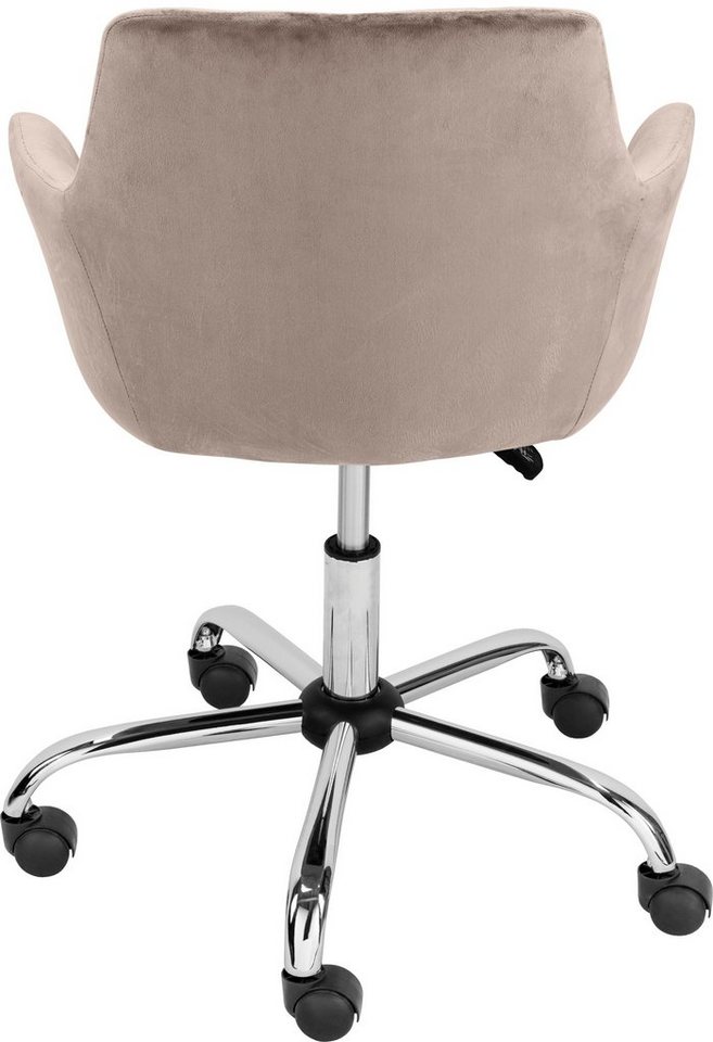 OTTO home Bürostuhl Perry1, eleganter Samtstuhl, gepolstert – Bild 4 von 5