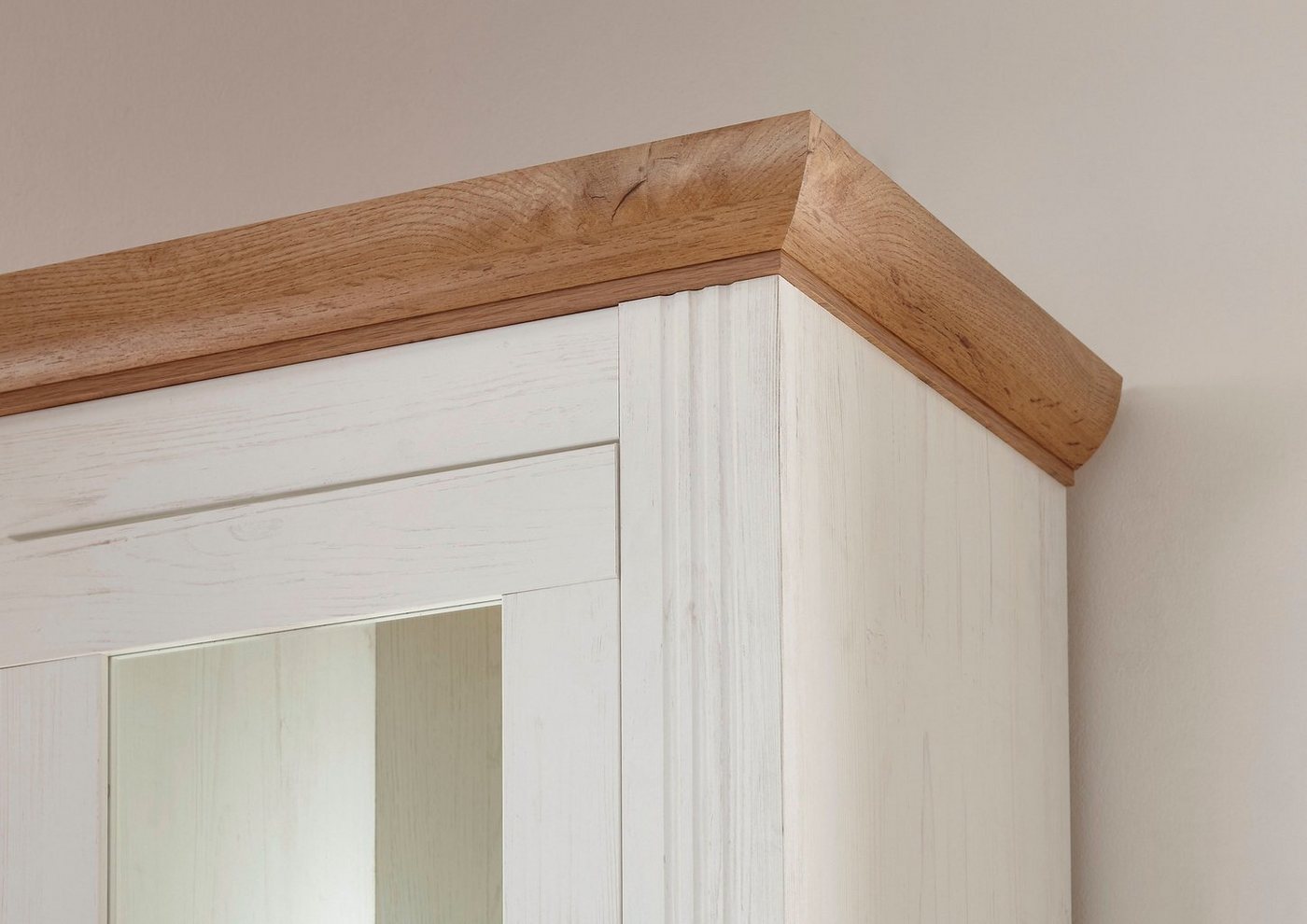 OTTO home Buffet Westminster, Buffetschrank im Landhausstil, Schrank, Hochschrank Metallgriffe, ausreichend Stauraum, in 2 Farben erhältlich – Bild 5 von 5
