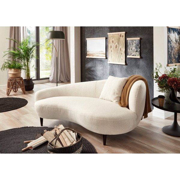 OTTO home Chaiselongue Olivia, Nierenform-Sofa mit Zierkissen im Originalbezug