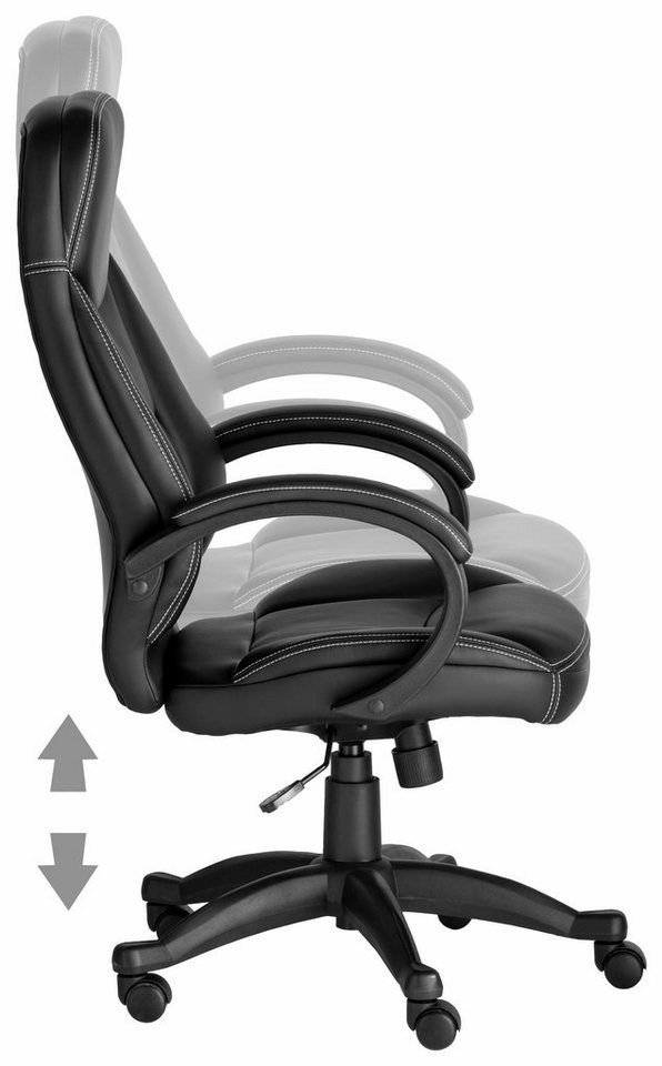 OTTO home Chefsessel Veronika, Bürostuhl, komfortabel gepolstert, Kunstleder – Bild 5 von 5