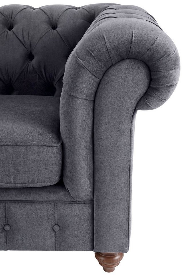 OTTO home Chesterfield-Sofa Chesterfield Ecksofa, auch in Leder L-Form, hochwertige Knopfheftung, langer Schenkel links oder rechts wählbar – Bild 3 von 5