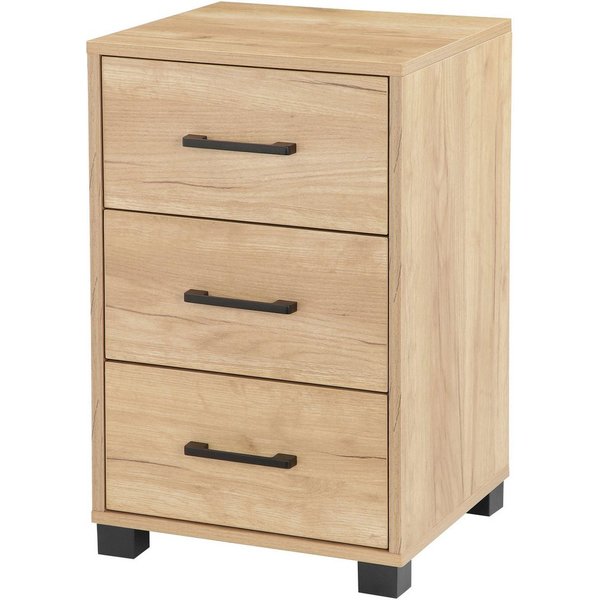 OTTO home Container Moid, Bürocontainer, Schreibtischcontainer, 3 Schubladen, Metallgriffe, 40x64 cm
