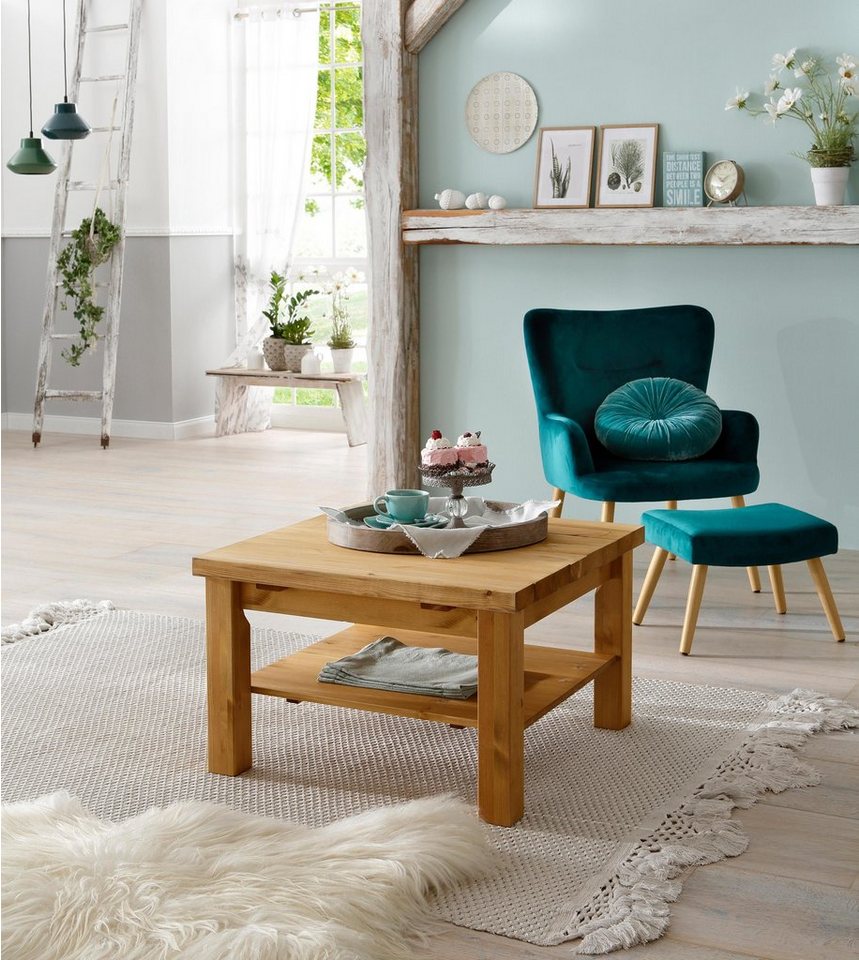 OTTO home Couchtisch Antique, aus massiver Kiefer, FSC® zertifiziert, Breite 77 cm – Bild 2 von 5