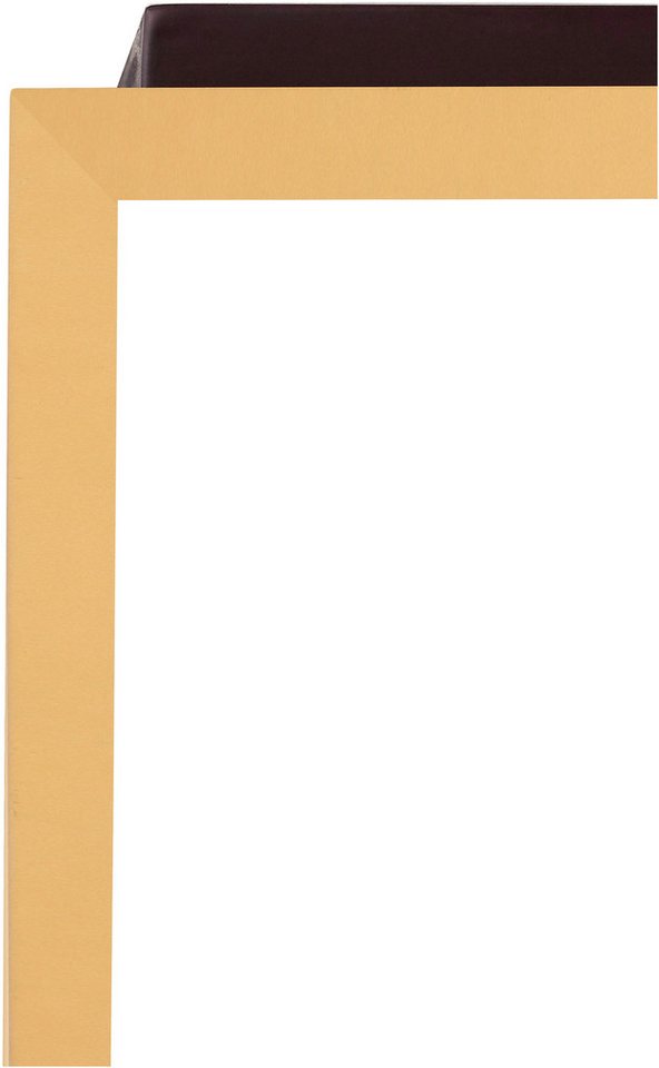 OTTO home Couchtisch Cherlen, mit zwei Ablageflächen und goldfarbenem Gestell, quadratisch – Bild 4 von 5