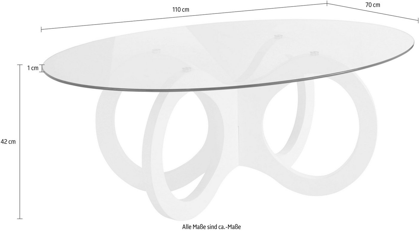 OTTO home Couchtisch Citro, in ovaler Form, elegant – Bild 5 von 5