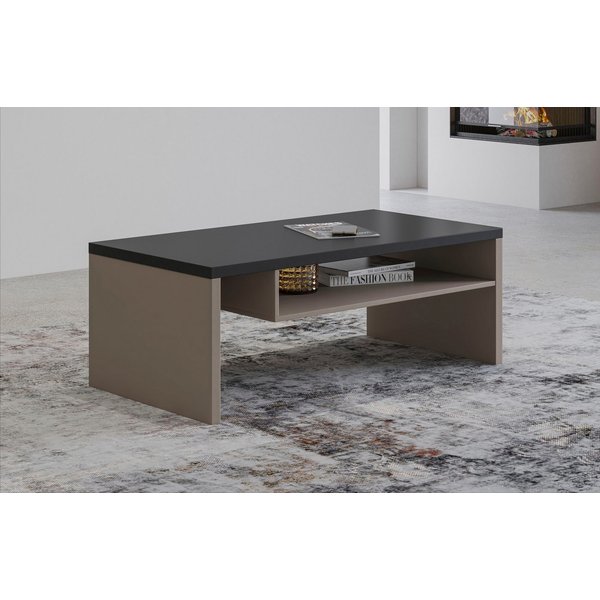 OTTO home Couchtisch Cross, Breite 120 cm, moderner Sofatisch für Wohnzimmer, Tisch mit offenem Fachboden