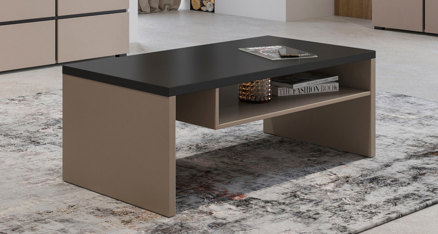 OTTO home Couchtisch Cross, Breite 120 cm, moderner Sofatisch für Wohnzimmer, Tisch mit offenem Fachboden – Bild 4 von 5