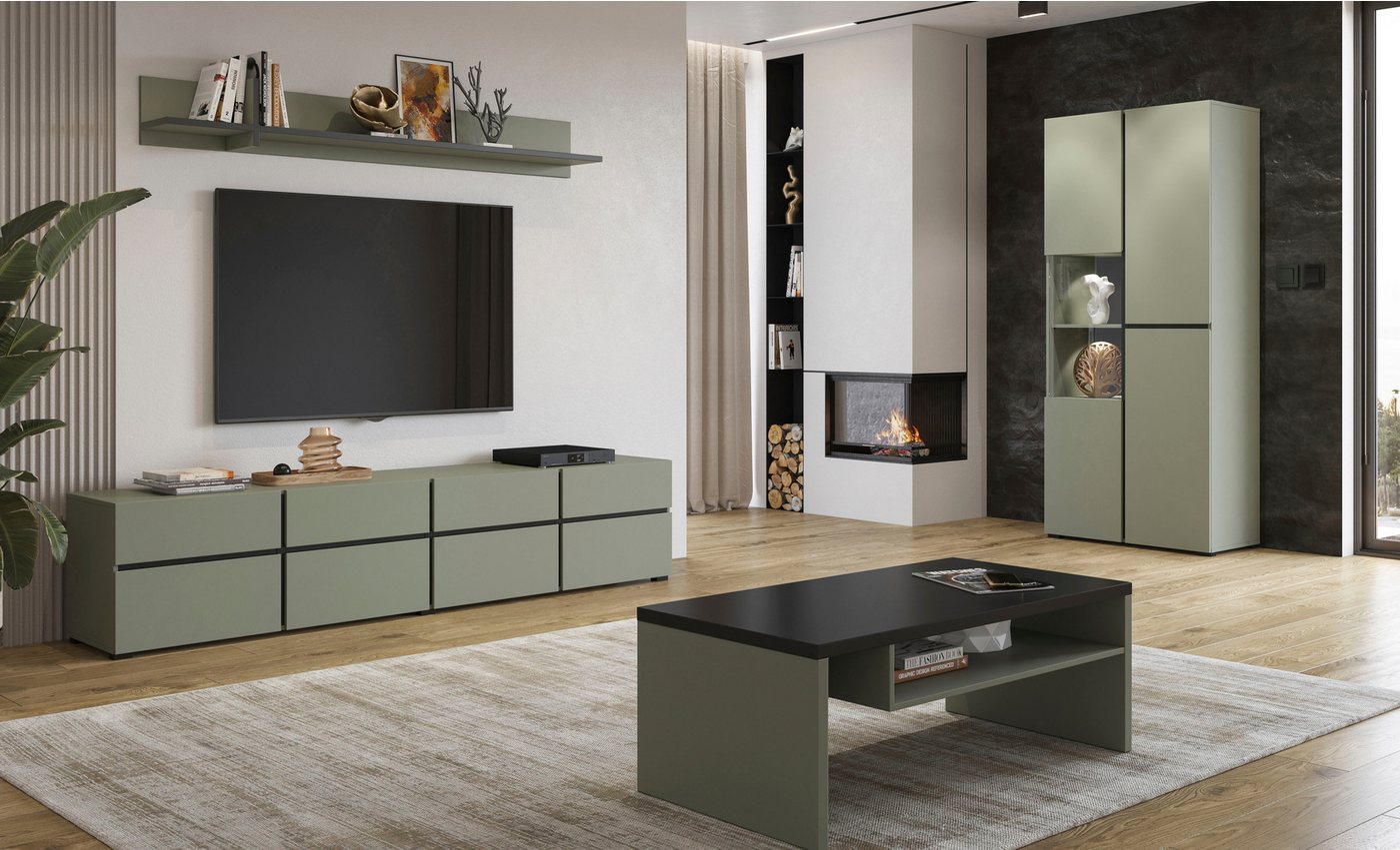 OTTO home Couchtisch Cross, Breite 120 cm, moderner Sofatisch für Wohnzimmer, Tisch mit offenem Fachboden – Bild 5 von 5