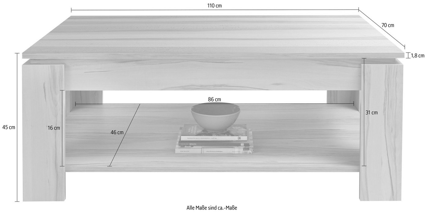 OTTO home Couchtisch FCT, Breite 110 cm – Bild 4 von 5