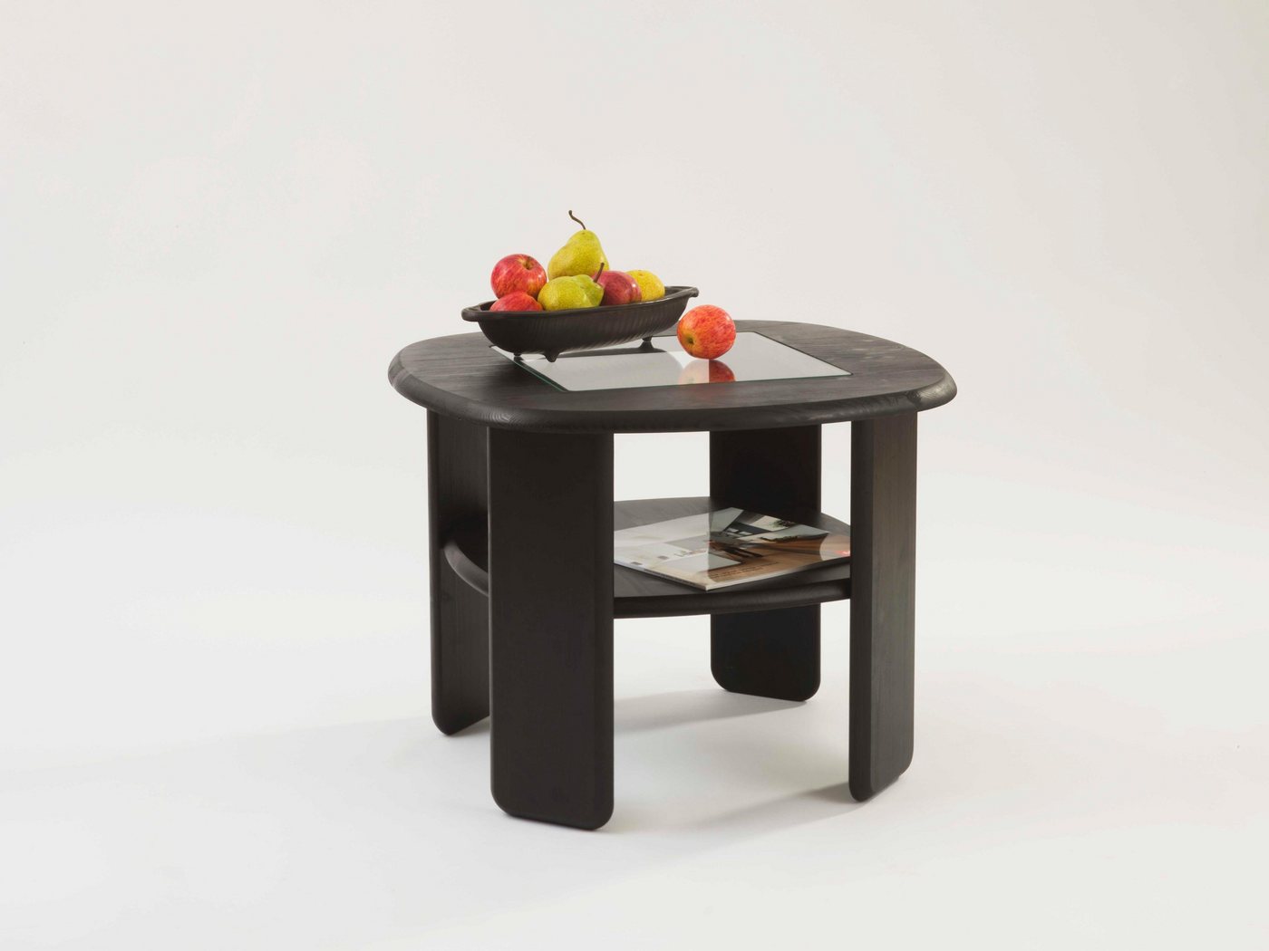 OTTO home Couchtisch Jayden 2, massives Kiefernholz mit Glaseinsatz, Höhe 52 cm – Bild 3 von 5